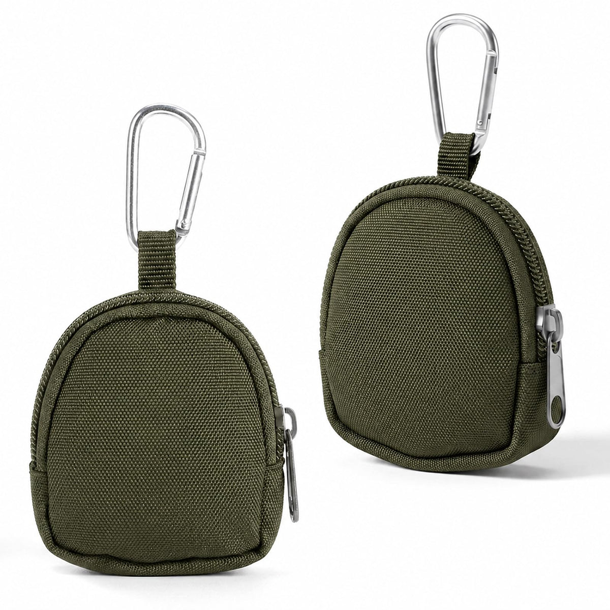 GEEHUA 2PCS Mini Keychain Pouch, Coin Purse Keychain with Carabiner Clip