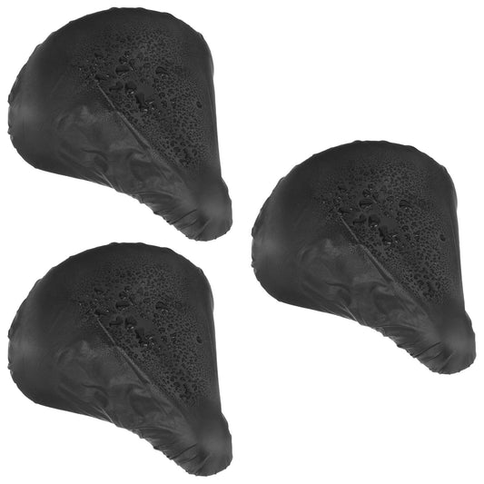 Cobee 3PCS Waterproof Bike Seat Cover, Water Dust Resistant Bike Saddle Cover Elastic Bicycle Seat Rain Covers for Most Bicycle Saddles