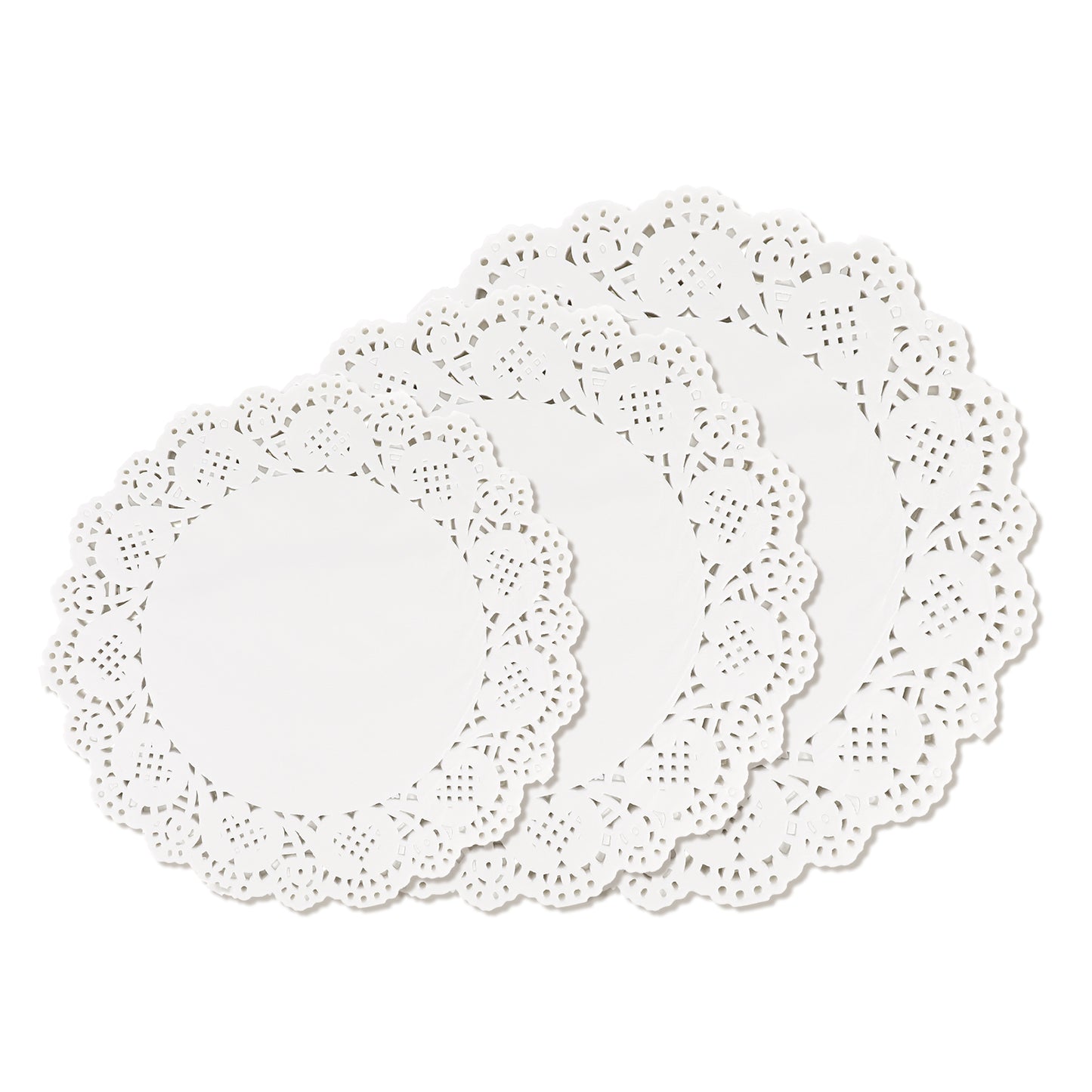 cobee 180Pcs Paper Doilies, Lace Paper Doilies, Disposable Placemats Plate Covers for Food, Round Decorative Doilie for Wedding, Party, Cakes, Craft, Table Plates, and Saucers(Style B)