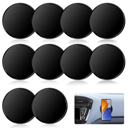 cobee Car Dashboard Non Slip Mats, 10 PCS Self Adhesive Car Dashboard Sticky Pad Washable Reusable Sticky Gel Pad Silicone Gel Car Interior Mat for Holding Phone Key GPS Sunglass Coin(3.1" x 3.1")