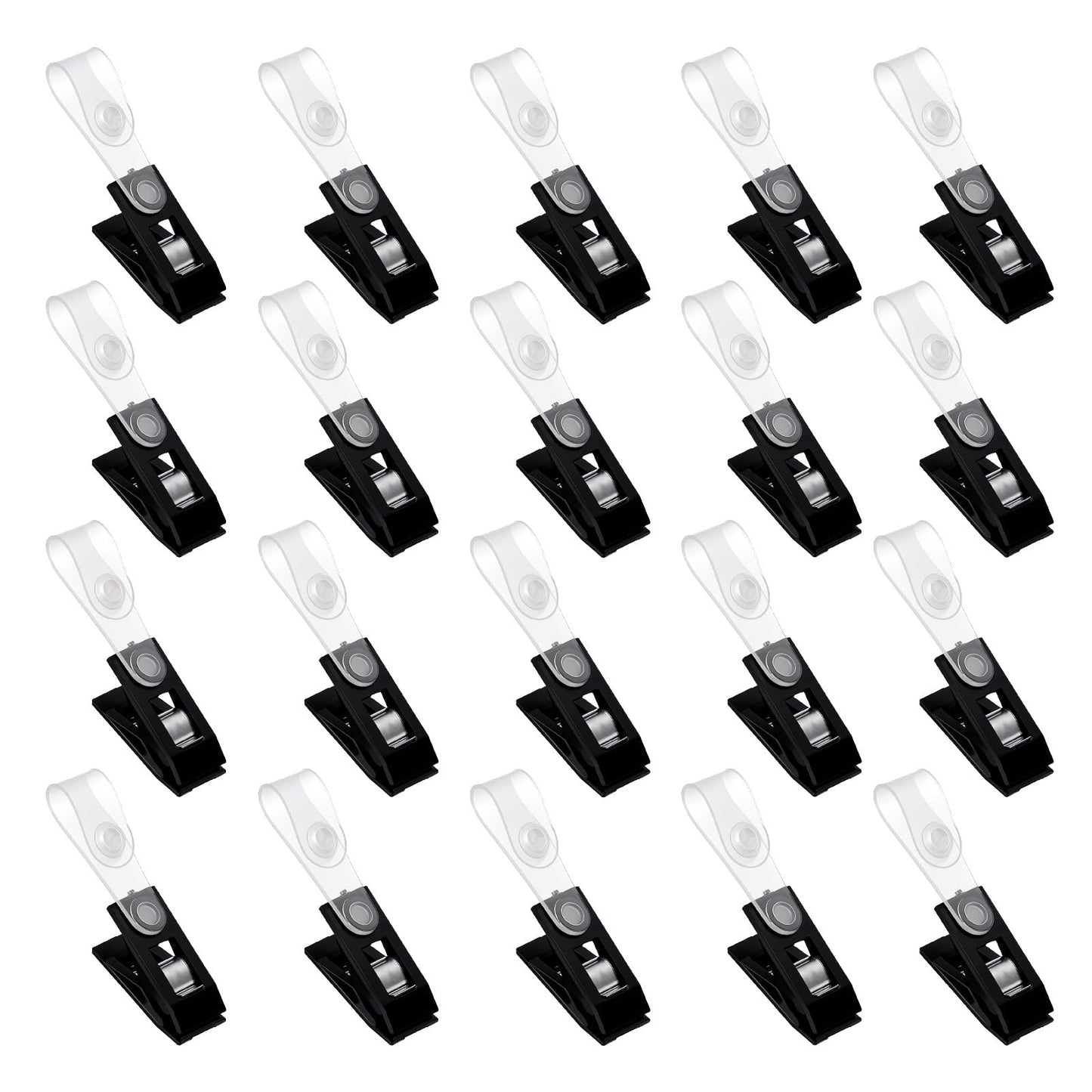 Molain 20 PCS Garden Flag Clips Anti-Wind, Yard Flag Clips for Small Flags, Small Garden Flag Stoppers & Clips, Yard Flag Clip Lawn Yard Flag Pole Clips to Hold Flags Plastic Outdoor