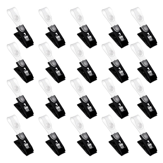 Molain 20 PCS Garden Flag Clips Anti-Wind, Yard Flag Clips for Small Flags, Small Garden Flag Stoppers & Clips, Yard Flag Clip Lawn Yard Flag Pole Clips to Hold Flags Plastic Outdoor