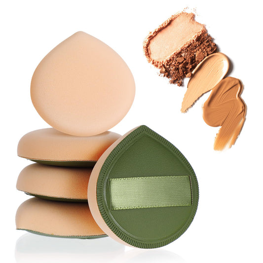 HJZHII 5PCS Makeup Sponge, Foundation Sponges Korean Soft Latex-Free Blender Sponge Teardrop Powder Puff Cushion Puff for Makeup Foundation Liquid Cream Concealer Powder