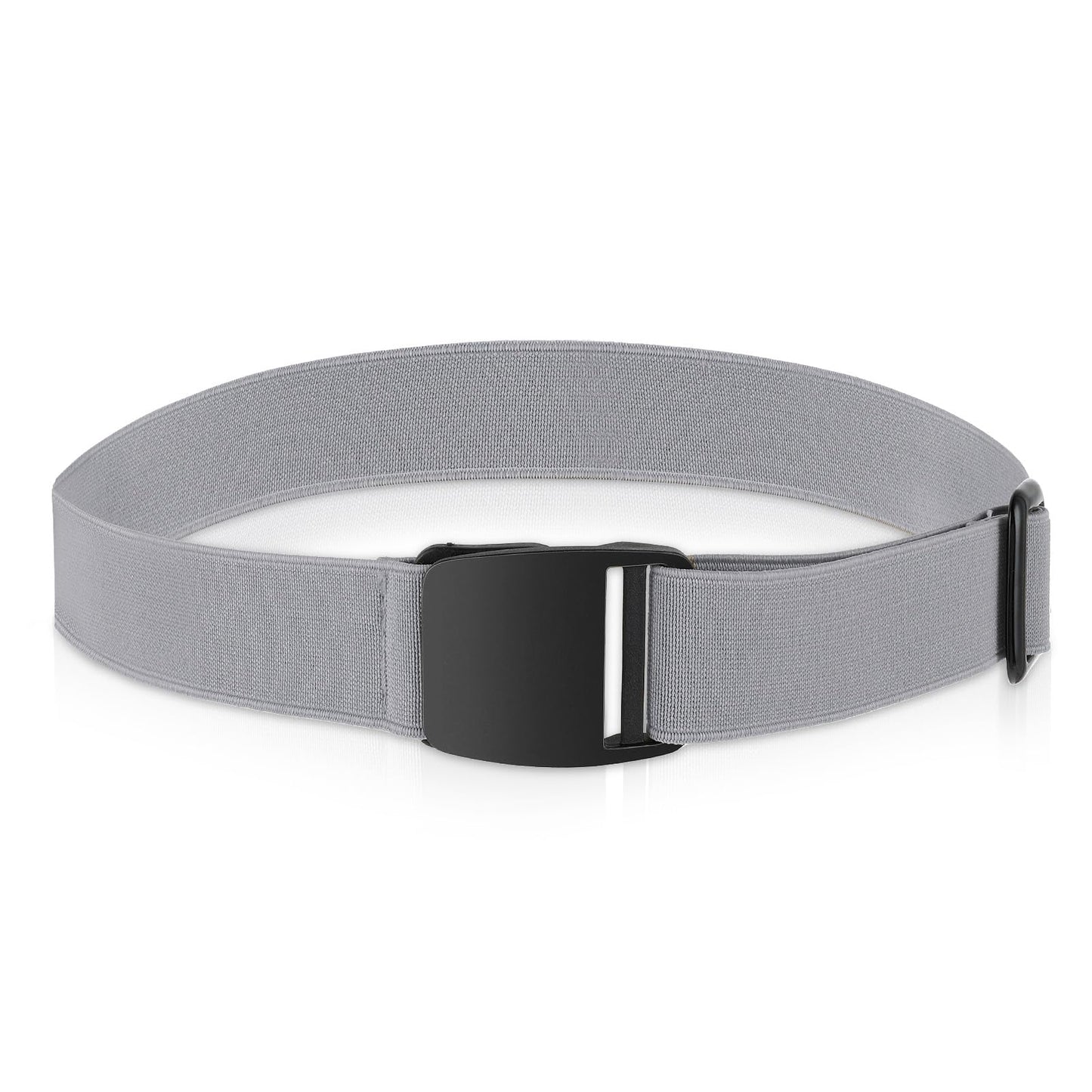 simarro Invisible Belts for Women, Adjustable Elastic Belt with Flat Buckle Breathable No Show Waist Belts for Jeans Pants Dresses(Grey)