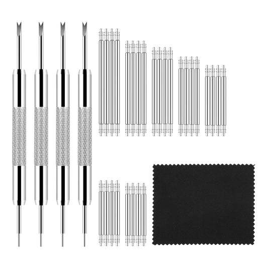 Giantree Watch Link Removal Kit, Watch Repair Kit Watch Band Pins, Watch Tool Kit Double-Ended Watch Spring Bar Tool, Watch Band Adjustment Tool Kit for Watch Bracelet Repairing Fix Replacement Sizing