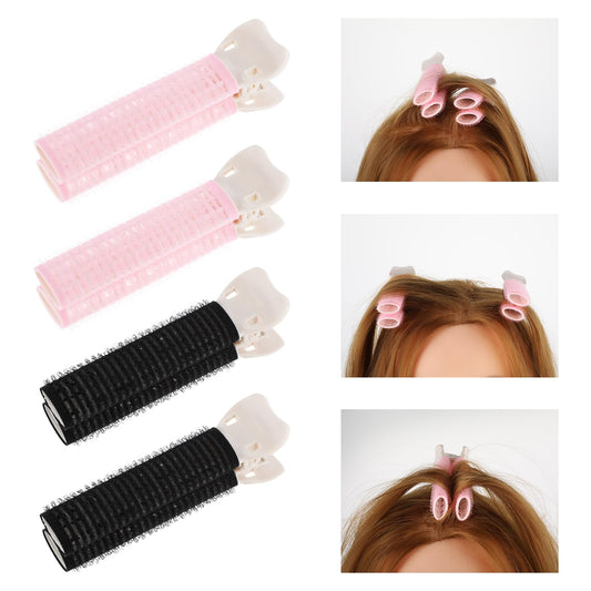 Bewudy 4 Pcs Volume Hair Rollers Clips, Volumizing Hair Root Clips, Hair Clips for Volume, Fluffy Hair Barrettes for DIY Hair Styling Tool