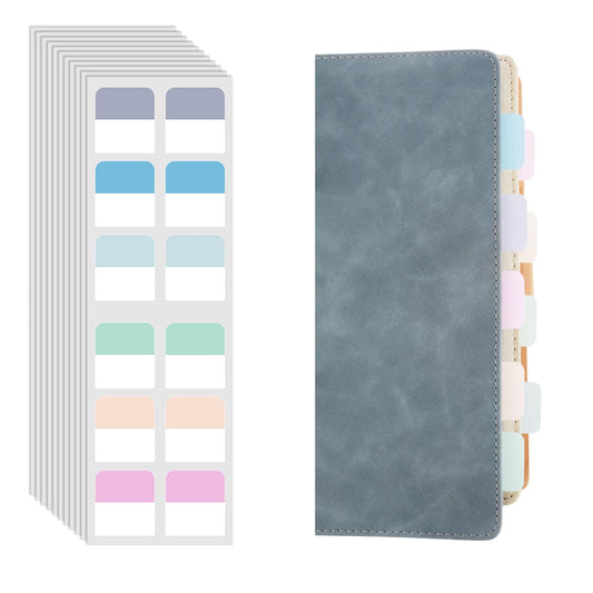 Jeffdad 240 Pcs Sticky Index Tabs, Sticky Tabs for Notebooks, Self-Adhesive Writable Index Labels, Page Markers Labels for Reading Notes(Color)