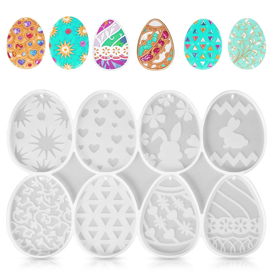 HJZHII Silicone Moulds Casting Moulds Easter, Rabbit Egg Silicone Moulds Casting Moulds Spring Casting Moulds Silicone Easter Eggs Silicone Mould Easter Eggs Epoxy Resin Moulds Casting Mould Easter