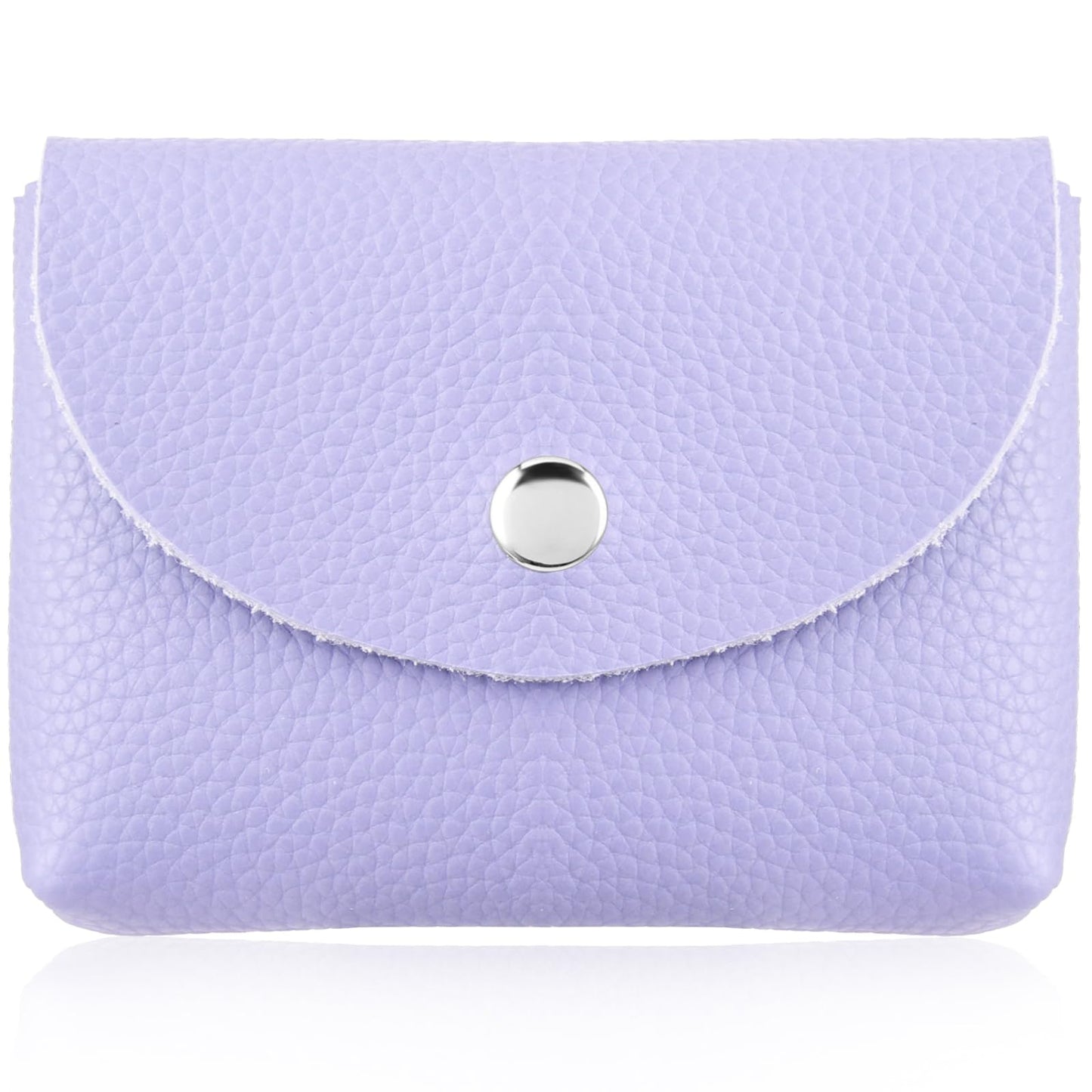 simarro Women Coin Purse, Imitation PU Leather Snap Buckle Coin Purse Portable Change Purse Coin Wallet Change Holder for ID Key Headset Lipstick Women Men (Lilac Purple)