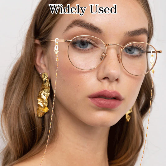 Andibro 120 Pcs Eyeglass Chain Ends, Adjustable Anti Slip Spring Rubber Ends Glasses Chain Loop Holder Eyeglass Chain Connector Holder Retainer for Sunglasses