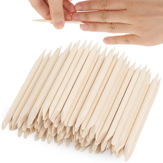 cobee 200 Pcs Orange Sticks for Nails, 3 Inch Multifunctional Wood Cuticle Pusher Sanding Sticks Manicure Pedicure Tool for Manicure & Pedicure