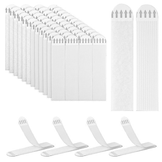 Amaxiu Large Picture Hanging Strips, Heavy Duty Hanger Kit No Damage Poster Adhesive Strips No Tools Wall Picture Hangers for Decorations 24 White Adhesive Strip Pairs(48Pack)