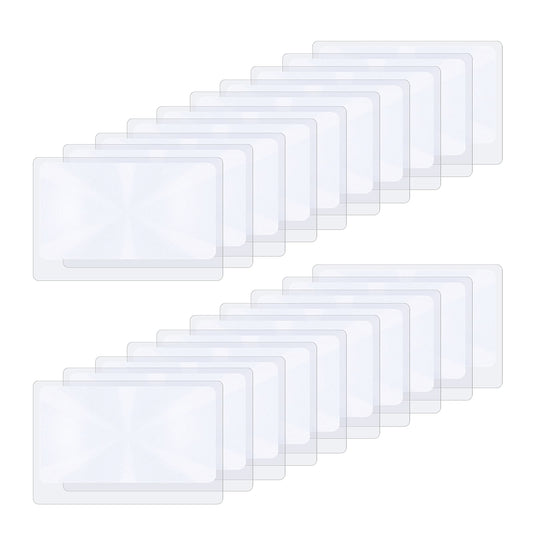 cobee 3X Fresnel Lens, 20 Pieces Pocket Magnifier, Lightweight Reading Aid Helper