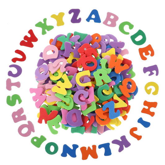 Molain 260Pcs Letter Stickers Foam Letter Stickers, Assorted Colors Self Adhesive A-Z Alphabet Stickers Craft Supplies Stickers for DIY Crafts Scrapbooking Project Party Decorations