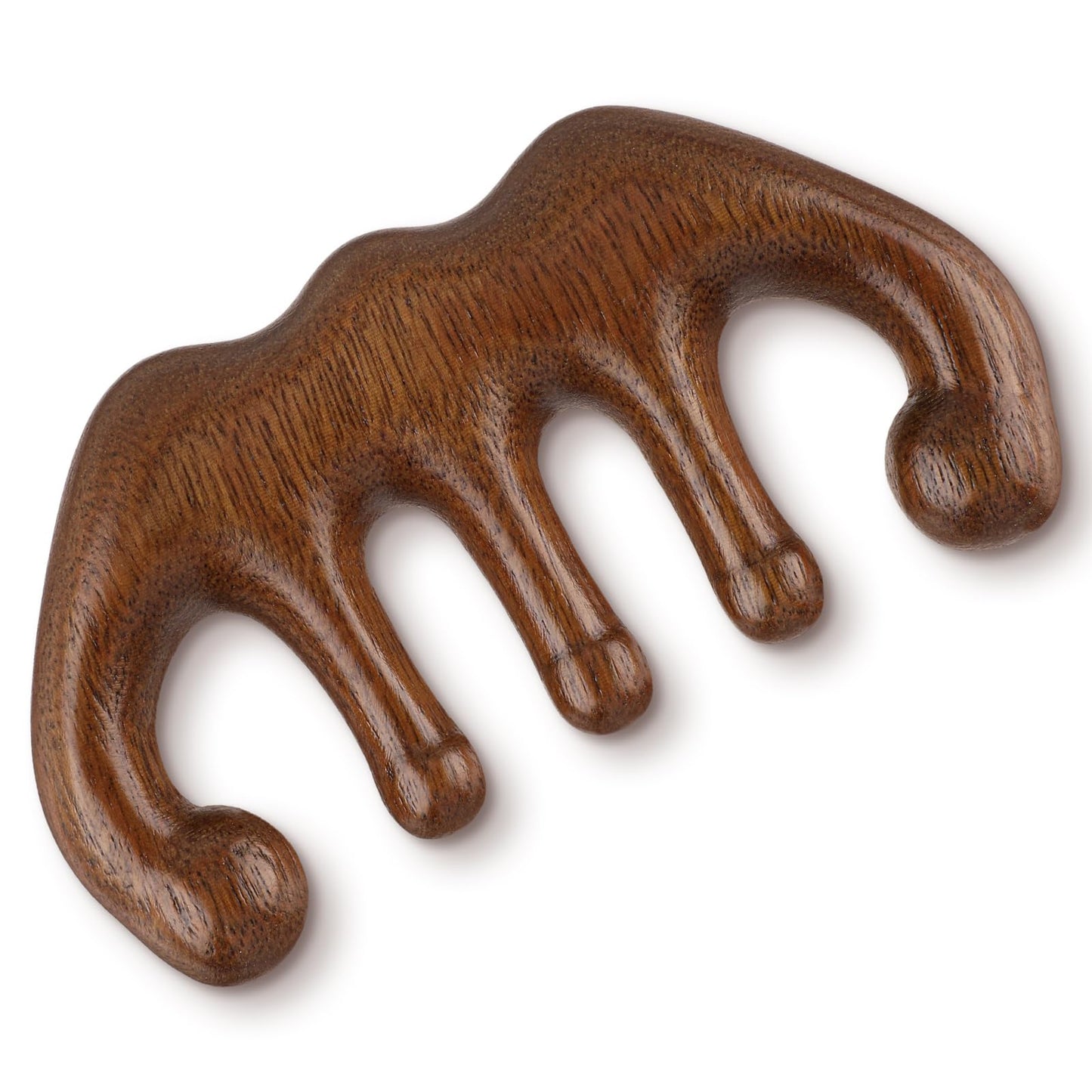 Amabro Wooden Massage Scalp Comb, Wide Tooth Guasha Scalp Hair Comb Handheld Body Massage Beauty Scraping Tool for Women Men Hair Care, Acupoint Massage Neck, Facial (Style-A)