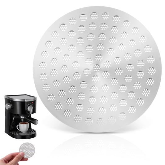 Jeffdad 58.5mm Puck Screen, 1.1 mm Thickness Espresso Puck Screen, Stainless Steel Coffee Reusable Filter Mesh for Espresso Portafilter(58.5mm)