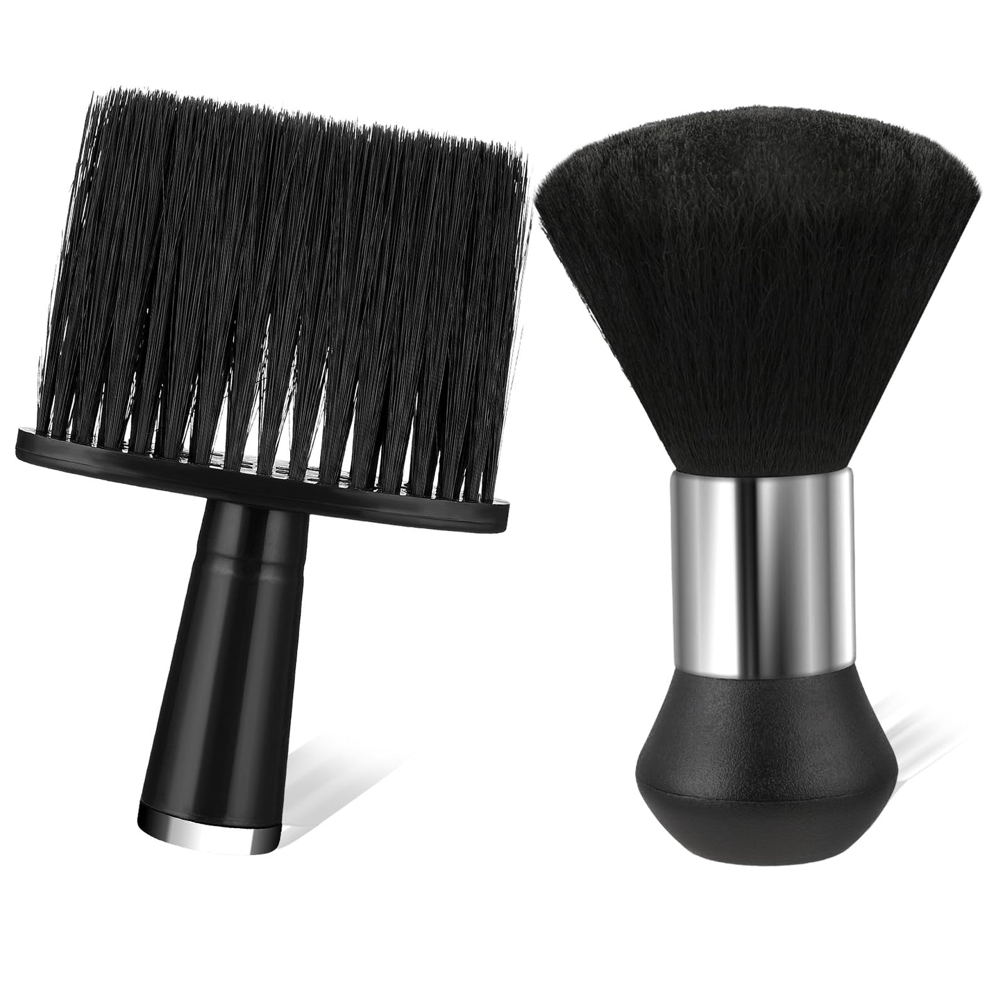 Giantree 2 Pcs Barber Neck Duster Brush Set, Barber Brush Hair Cutting Cleaning Hairbrush Professional Duster for Brushing off Hair Around Ears and Neckline
