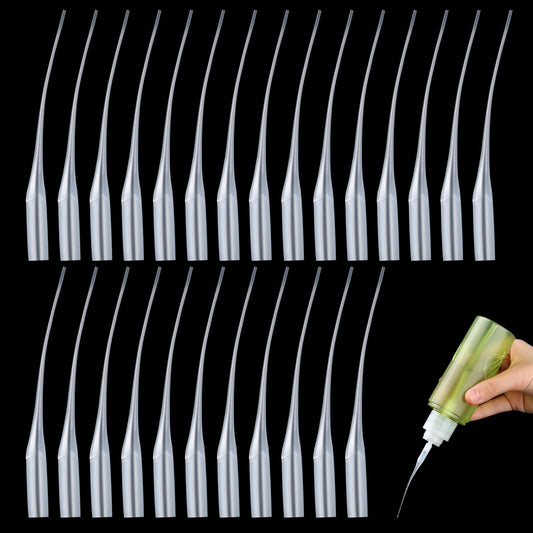 cobee 200 Pcs Micro Glue Tips, Plastic CA Glue Head Extender, Glue Precision Applicator for Arts Crafts, Lab Dispensing, Adhesive Dispensers(7CM)