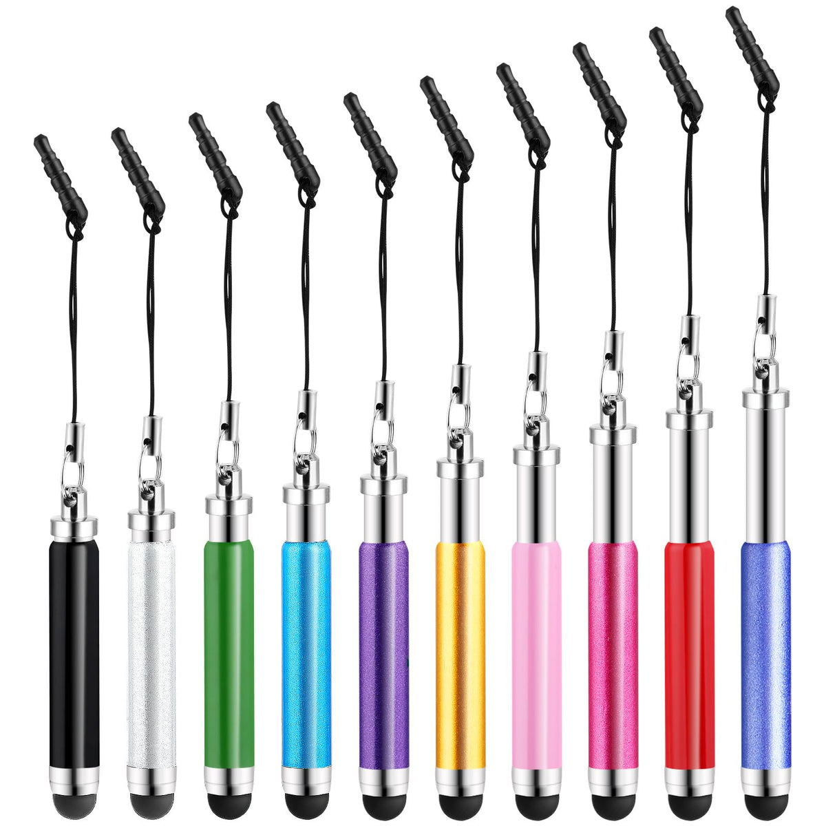 HJZHII 10 Pack Mini Stylus Pen, Universal Capacitive Touch Screen Pen