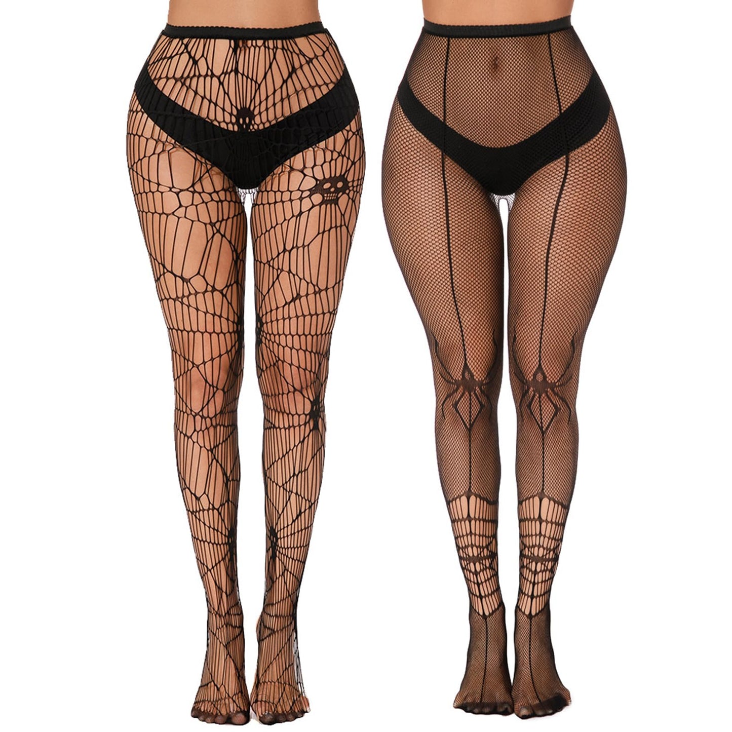 MBAIYO Fishnet Tights, Black, High Waist Tights, Sexy Fishnet Stockings for Women, High Waist Fishing Net Tights for Women