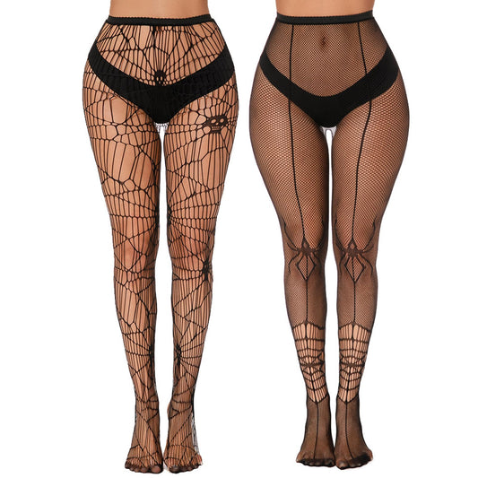 MBAIYO Fishnet Tights, Black, High Waist Tights, Sexy Fishnet Stockings for Women, High Waist Fishing Net Tights for Women
