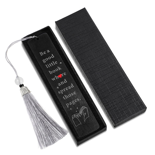 Andibro Funny Bookmark for Women, Metal Bookmarks with Tassels and Ruler Humor Spicy Book Marker for Women Friends Stuffers