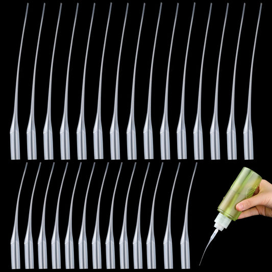 cobee 200 Pcs Micro Glue Tips, Plastic CA Glue Head Extender, Glue Precision Applicator for Arts Crafts, Lab Dispensing, Adhesive Dispensers(7CM+12CM)
