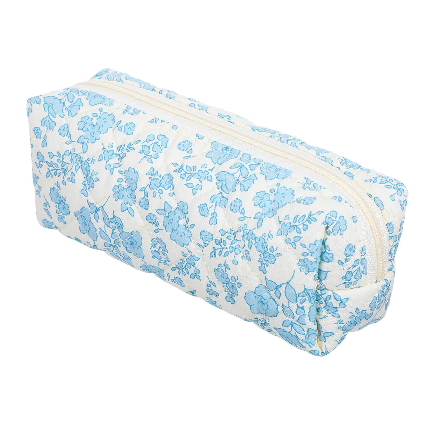 XLIUAX Aesthetic Pencil Case with Aesthetic Flowers Pencil Case with Zip Cute Fabric for Girls Cosmetic Bag Aesthetic Stuff Clean Girl