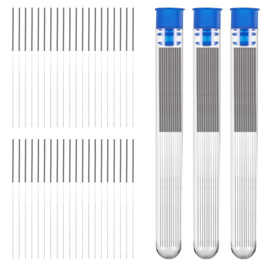 Giantree 60 Pieces 3D Printer Nozzle Cleaning Kit, 3D Printer Nozzle Cleaner, Stainless Steel Nozzle Cleaning Needles, 0.4 mm Nozzle Needle 3D Printer Accessory 3D Printer Tool Kit (0.4mm)