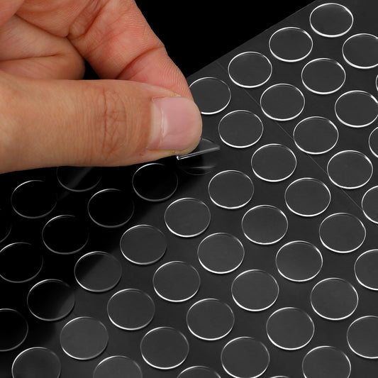 Jeffdad 600pcs Clear Tack Putty Adhesive Glue Putty Double Sided Removable Dot Stickers Putty Stick Tack for Wall Hanging Bulletin Poster Festival Party Decorations Museum Crafts(Style2)
