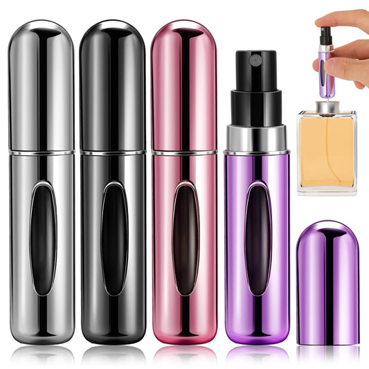Bewudy 5ml/0.2oz Travel Perfume Atomizer Bottle Refillable, Pocket Travel Perfume Atomiser Refillable, Mini Size Perfume Dispenser Portable Atomiser Spray