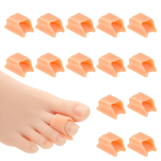 HJZHII 14PCS Hammer Toe Straightener Corrector, Toe Spacers Toe Separators Bunion Corrector Toe Splint for Bunion Claw Crooked Toes Hammertoe Overlapping Toes Foot Pain Relief(L)