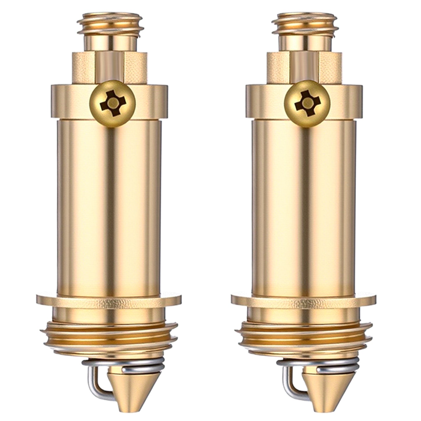 MBAIYO 2 Pcs Basin Sink Clicker, Copper Pop Up Bolt Drain Stopper Click Clack Spring Plug for Sink Tub Basin Bath Drain Replacement