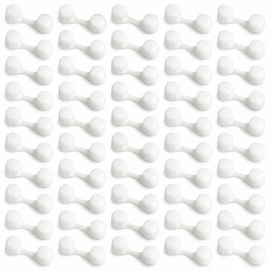 JJUNW 50Pcs Nose Plug Filter, White Disposable Nose Plugs for Dust, Welding Fumes & Unpleasant Smells | Premium Nasal Screens with Ultra-Soft Sponge Tips & Breathable Filter Media