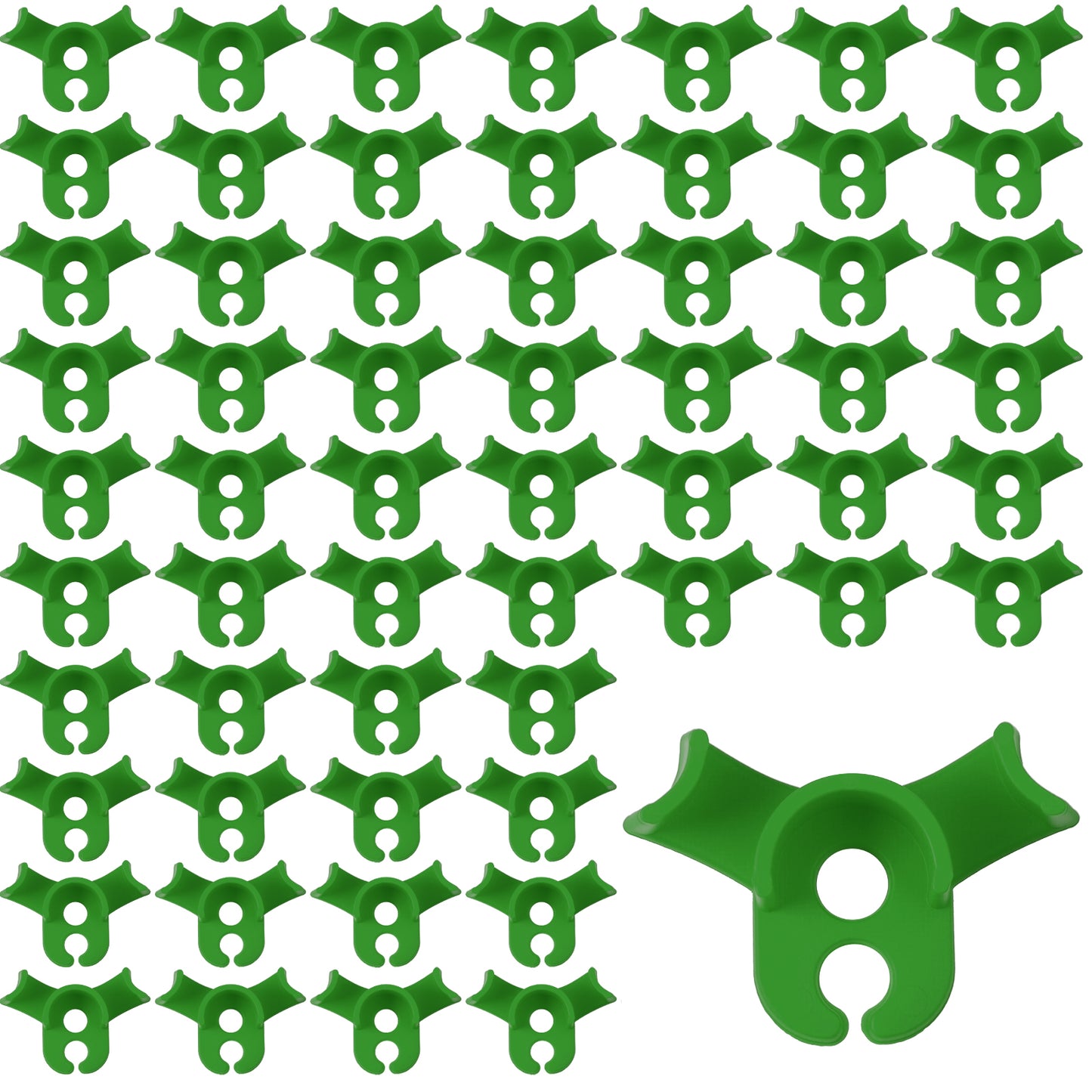 XLIUAX 50 Pcs Plant Training Clips, Plant Clips for Climbing Plants Plants Stem Trainer Adjustable Clip for Gardening Low Stress Branch Trainer Clip Bud Bender for Flowers Vegetables(Green)