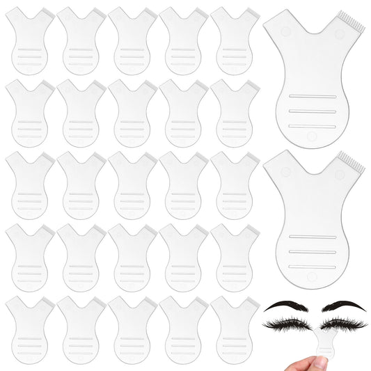 JJUNW 80 Pcs Y Comb Eyelash Lift Brush Eyelash Perming Brush Silicone Eyelash Separator Tool for Lash Grafting Extension