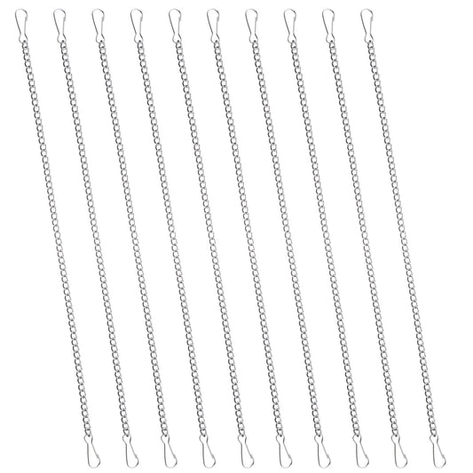 Molain 10 Pcs 20 Inch Stained Glass Window Hanging Chain, Picture Hanging Chain with Hooks Decorative Chains for Indoor and Outdoor Stained Glass Window Suncatcher Gardens Walls and Kitchens