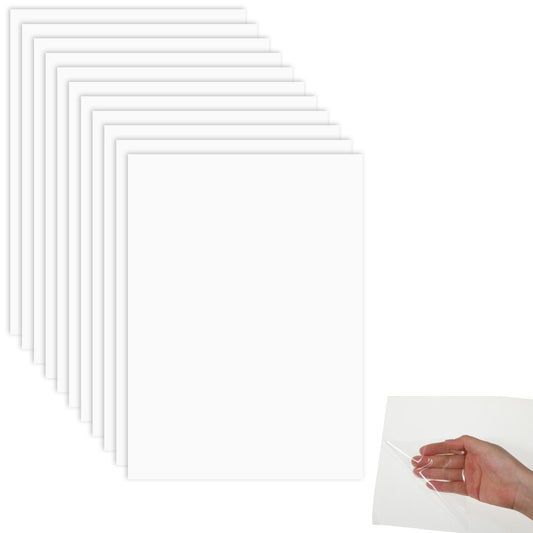 HJZHII 10Pcs Iron On Double Sided Adhesive Sheets, Easy to Cut
