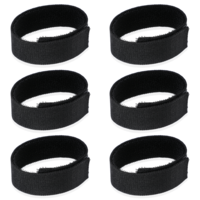 Giantree 6-Pack Bike Clips, High Elastic Cycling Pants Belt, Boot Pant Clip, Polyester Bike Pant Clips, Safety Cycling Pants Clip for Hiking, Camping, Waders, Fishing, Military Uniforms