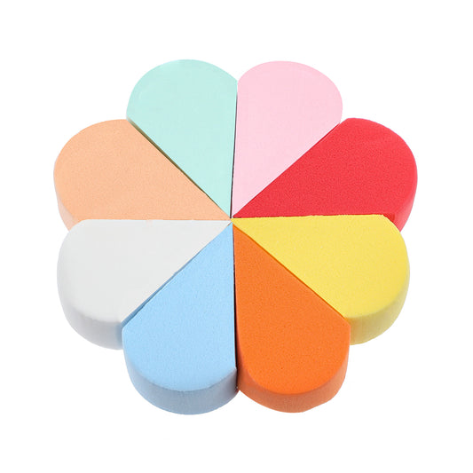 JIYIN 16 PCS Face Paint Sponge, Multicolour Petal Shape High Density Face Painting Supplies Soft Facial Pads Cleansing Makeup Sponges Beauty Blenders for Clean Cream Concealer Makeup Cleaning