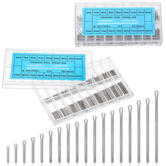Giantree 720Pcs 6-23MM/0.24-0.91IN Watch Link Pins, Assortment Stainless Steel Watch Band Link Cotter Pins is a Must-Have for Any Watches maker or DIY Enthusiast, for Watches Band Repair Kit