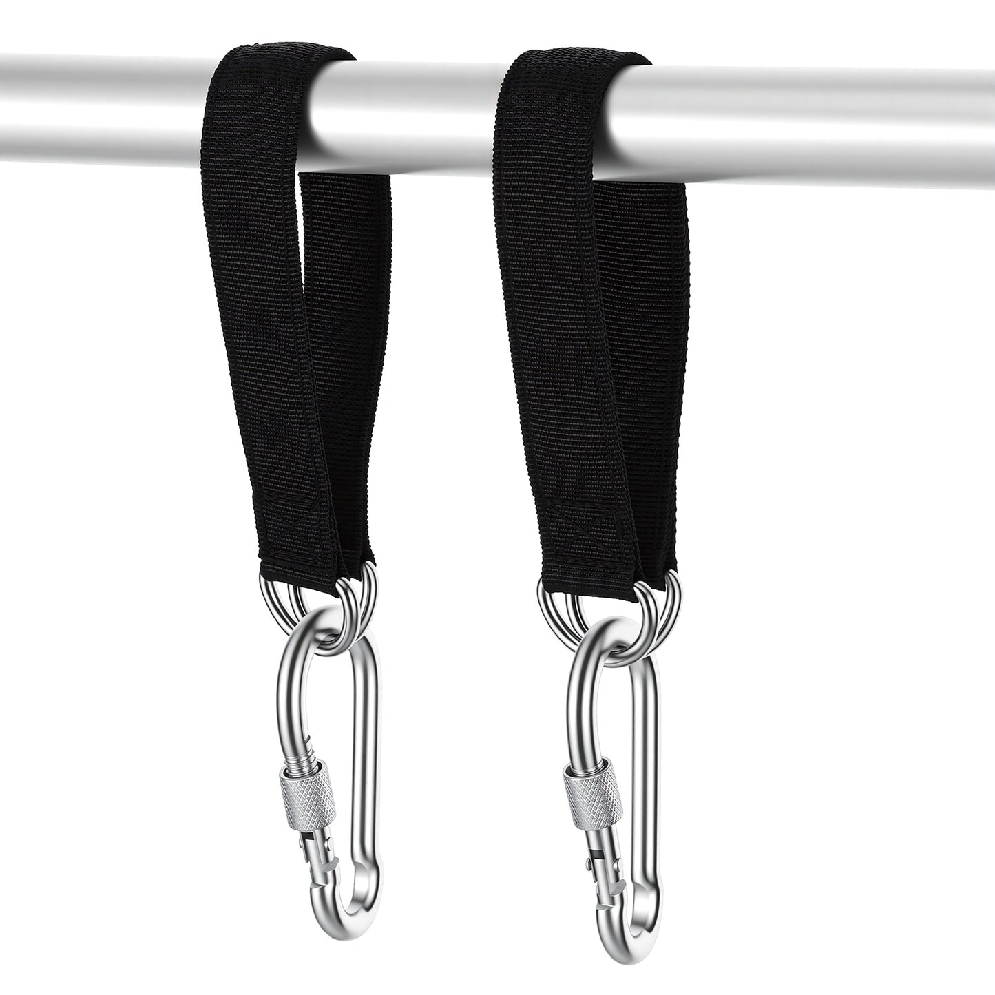 DOPENSPI 2 Pack Tree Swing Straps, Hammock Tree Straps Outdoor Hanging Strap with Carabiner Heavy Duty Fitness Pull Up Hanging Strap
