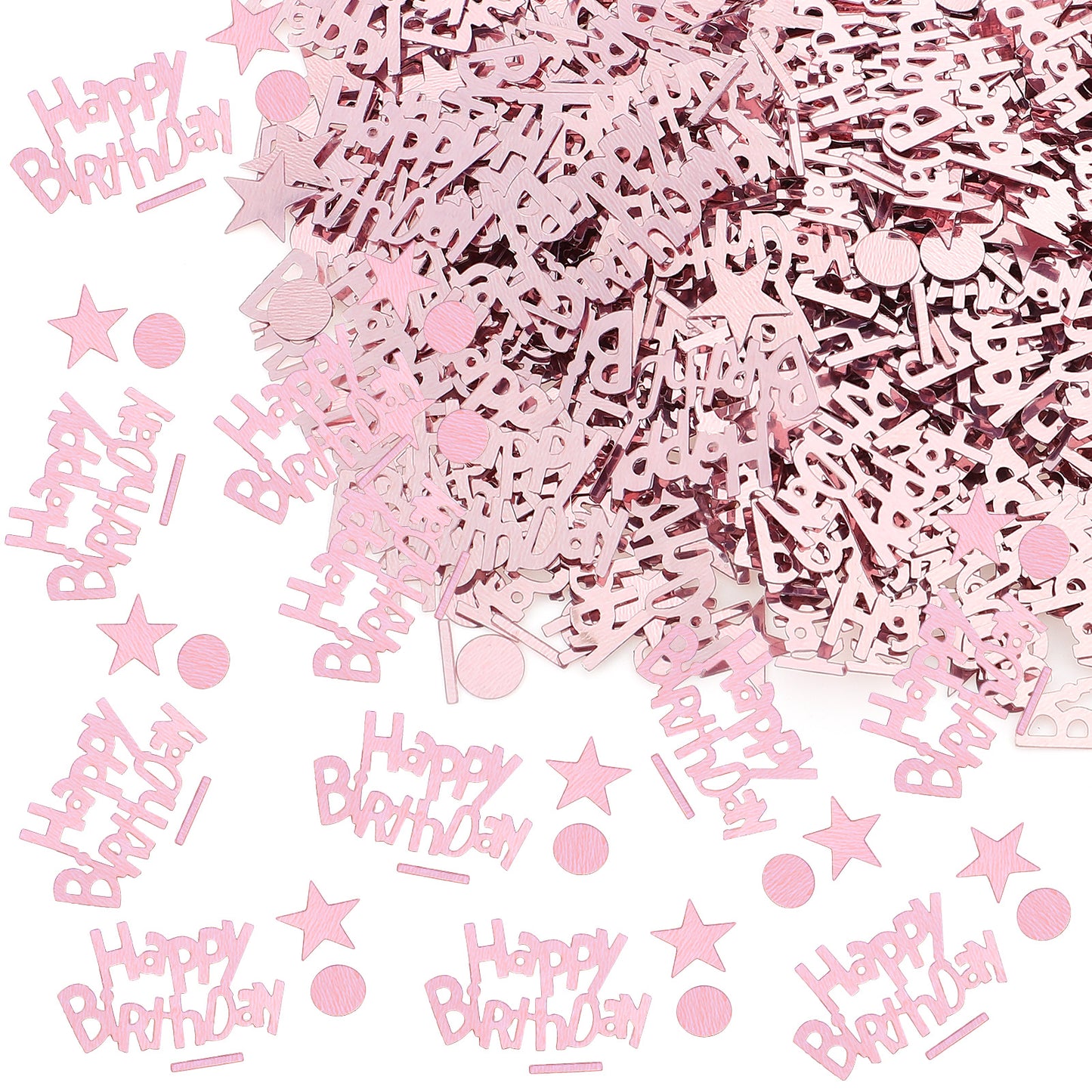 LXUEJIE Gold Happy Birthday Confetti, Gold Star Birthday Table Paper Confetti Scatter Party Decorations Glitter Paper for Table(0.06 lbs)