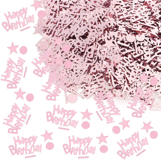 LXUEJIE Gold Happy Birthday Confetti, Gold Star Birthday Table Paper Confetti Scatter Party Decorations Glitter Paper for Table(0.06 lbs)
