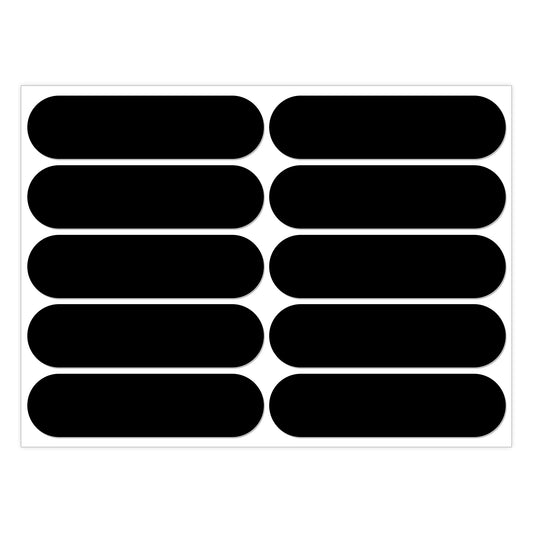 AOZUO 10Pcs Retro Reflective Stickers, Black Reflective Tape Night Visibility Reflectors Motorcycle Helmet Stickers Bicycle Reflective Sticker for Scooters Bike Stroller