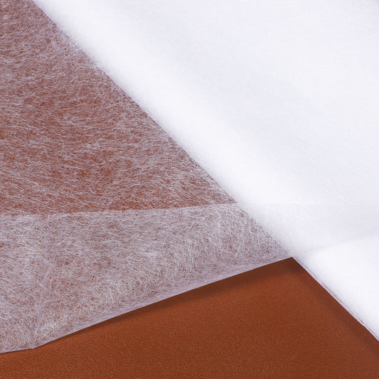 LIQWEI 5 Pcs Double Sided Fusible Web, 19.69in X 39.3in Applique Pressing Sheet White, Iron-On Adhesive Non-Woven Fusible Interfacing for DIY Craft Supplies,Quilting,Sewing,Dresses,Collars