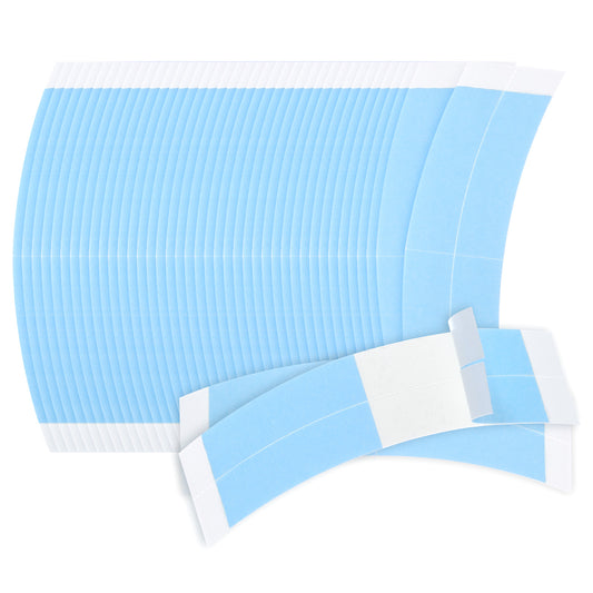 LXUEJIE 72 Pcs Double Sided Wig Tape, Waterproof Lace Front Tape for Wigs Adhesive Tapes Strong Hold Clear Wig Glue for Lace Wigs Toupee Hairpiece Separable in Tapes Replacement Fit Head