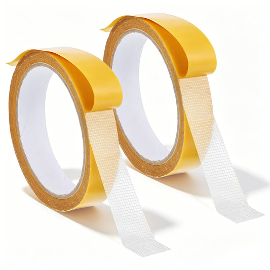 JJUNW Double Sided Fabric Tape, Self Adhesive Hemming Tapes, 10m x 2cm Strong Adhesive Tape Hem Tape for Curtains Rug Carpet Art and Crafts