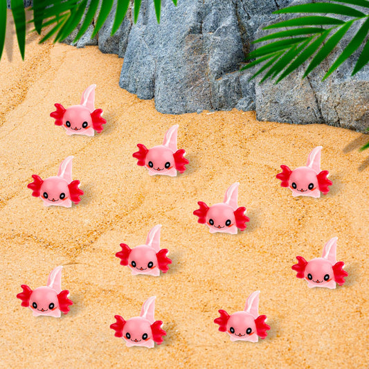 Giantree Mini Resin Axolotl, 20pcs Miniature Animal Figurine Garden Landscape Aquarium Dollhouse Ornament DIY Crafts for Christmas Birthday Party Decoration