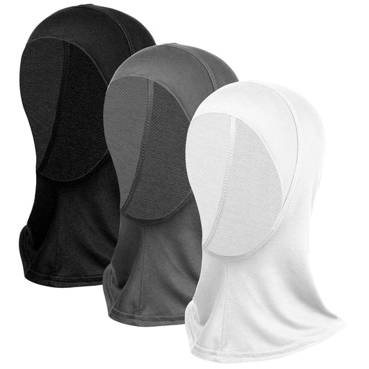 Molain 3Pcs Hijab Caps for Women, Hijab Headscarves Stretchy Hijab Bottom Caps Elastic Hijab Underhead Scarves Full Coverage Summer Breathable Hijab Caps